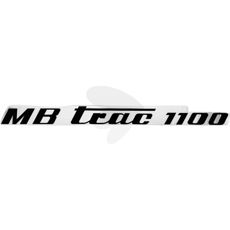 Dekalsæt i sort til MB Trac 1100, passer venstre og højre.