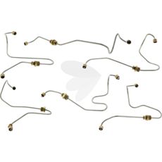 Indsprøjtningsledninger som sikrer effektiv brændstofforbrænding.