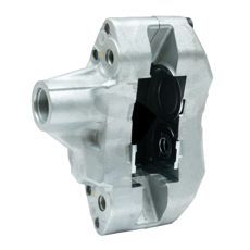 Bremsekaliber til bagaksel venstre, giver pålidelig bremseydelse.