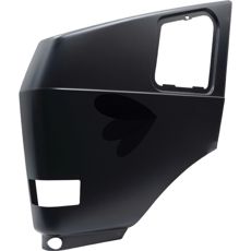 Planke venstre med blinklys nedenunder, for optimal udsigt.