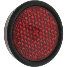 Refleks med beskyttelsesring for øget synlighed på køretøjer.