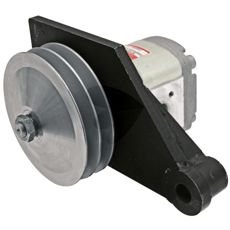 Hydraulikpumpe komplet med holder og remskive for kraftfuld hydraulikløsning.