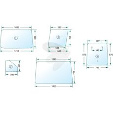 Tonede fast forrude der giver beskyttelse og stil til traktoren.