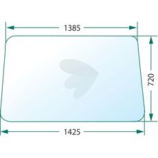 Klar fast forrude for bedre udsyn og beskyttelse.