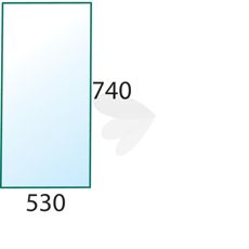 Tonet dørrude for beskyttelse mod sollys, perfekt til traktorer.