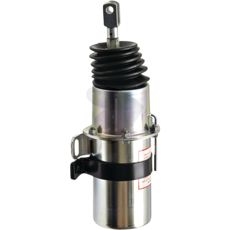 Fjederbeholdercylinder med slaglængde på 80 mm og tryk på 7,3 bar.