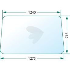Klar forrude med midterskift, garanterer klart synsfelt og holdbarhed.