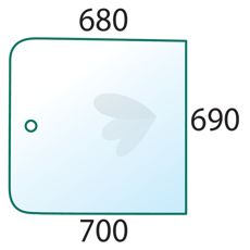 Tonede skydesektion til venstre og højre, giver stil og beskyttelse mod UV-stråling.