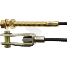 Hydraulisk kabel med 490 mm længde, til præcis kontrol i hydrauliske systemer.