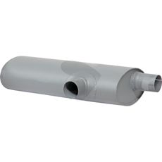 Lyddæmper, der reducerer lyden fra udstødningen i maskinen.