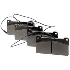 Sæt af bremseklodser, dimensioneret for pålidelig bremsefunktion og sikkerhed.