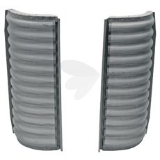 Kølergrill der sikrer effektiv køling af motoren.