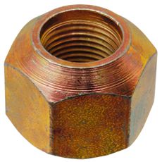 Almindelig hjulbolt, vigtig for at sikre dæk på traktorer og maskiner.