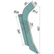 Skærsmejsel - 970702, et vigtigt værktøj til forbedret jordbearbejdning.