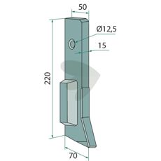 Tip 15" - 102808, designet til at øge effektiviteten i landbrugsmaskiner.