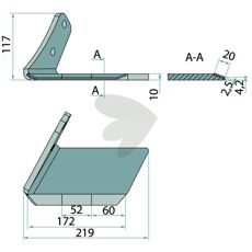 Vingeskær Venstre C-Mix - 78708825 for præcis og effektiv jordbearbejdning.