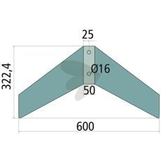 Vingeskær 3374340, perfekt til at optimere skæringsprocessen i landbruget.