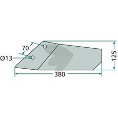 Venstre vingeskær til FL 37D, optimal til at klare vanskelige arbejdsmiljøer.