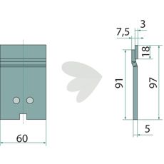 Skraber 3492005 tilbyder holdbarhed og pålidelighed for traktorer.