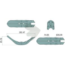 Spids 105000581 designet til optimal ydeevne i traktorarbejde.