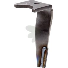 Billede af rotorharvetand med to plader, vigtigt tilbehør til landbrugsmaskiner.