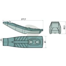 Spids 9791.50.031.0, sikrer høj ydeevne inden for landbrugsmaskiner.