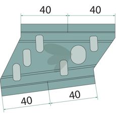Skraber 01290453 til effektiv rengøring af traktortilbehør.
