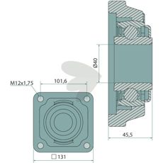 Flangelager Ce066 bruges til stabilisering i forskellige maskiner.