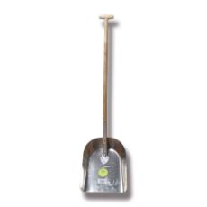 Aluminiums skovl 615, let og holdbar til jordarbejde og gravning.