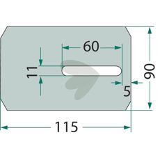 Plast skraber til Amazone og andre maskiner, effektiv i rengøring og vedligehold.