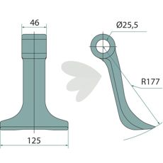 Hammerknuser, holdbar konstruktion til effektiv jordarbejde.