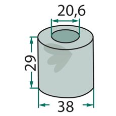 Bøsning, perfekt til at sikre maskinens holdbarhed.
