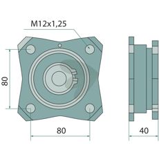 Rulleleje Sæt M38100907R, sikrer god bevægelse og holdbarhed.
