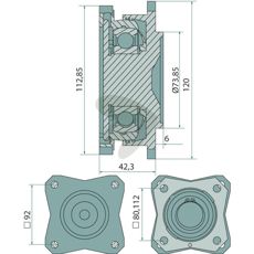 Rulleleje Sæt M43400467R, bidrager til effektiv drift hos maskiner.