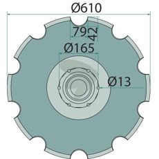 Skive R18127471, en vital del for effektiv drift af landbrugsudstyr.