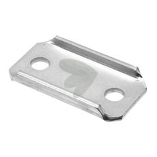 Plade til firkantrør 35x35 mm, ideel til stålkonstruktioner i landbrugsudstyr.