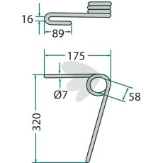 320mm front efterharvetand Kuhn, designet til at klargøre jorden perfekt.