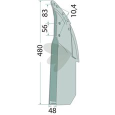 Såskær til majs, kompatibel med Gaspardo og andre.