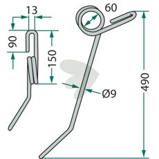 Lang efterharvspind fra Gaspardo, optimal til dybere jordbearbejdning.