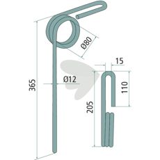 Efterharvspind P05488, effektiv til at forberede jorden til såning.