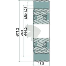 Lejeenhed 23010300, essentiel for maskinens ydeevne.