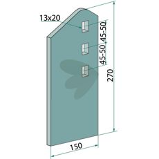 Robust sliddele 425586 designet til langvarig brug i marken.