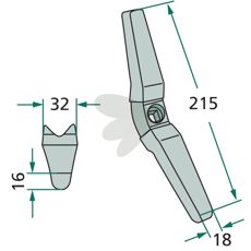 Aggressiv spids Agrilla Super, designet til effektiv bearbejdning.