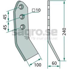 Slidvinkel buet - 419999