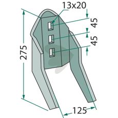 Special slidplade designet til at holde under ekstreme forhold.