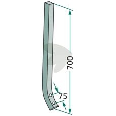 Kraftig stift 35x35mm længde 700mm til holdbare konstruktioner indenfor landbrug.