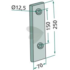 Ret sliddel, nødvendig for optimal ydeevne på landbrugsmaskiner.