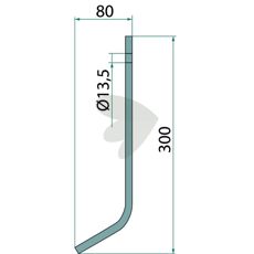 Forstærkningsfjeder 32x10mm, velegnet til Amazone og lignende udstyr.