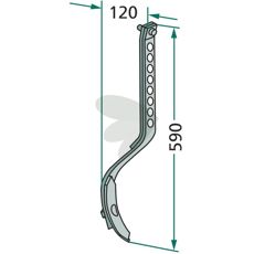 Pind med skær 32x10mm, perfekt længde på 590mm til forskellige maskiner.