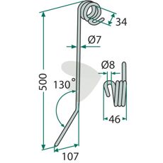 Hatzenbichler efterårsredskabsstift 9312, designet til effektiv og præcis harvning.